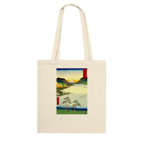 'Lake Suwa, Shinano Province' by Hiroshige, 1858 - Tote Bag