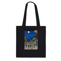 'Night View of Saruwaka Town' by Hiroshige, 1856 - Tote Bag