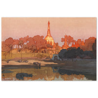 'The Golden Pagoda in Rangoon' by Yoshida Hiroshi, 1931 - Wall Art