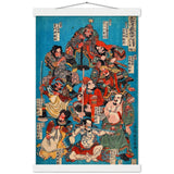 'One Hundred And Eight Heroes of the Shuihuzhuan' (Print 4) by Kuniyoshi, ca. 1830 - Wall Art