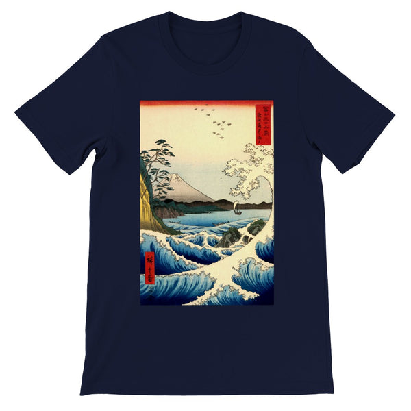 'The Sea at Satta, Suruga' Province' by Hiroshige, 1858 - T-Shirt