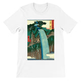 'Shimotsuke: Urami Waterfall on Mount Nikko' by Hiroshige, 1853 - T-Shirt