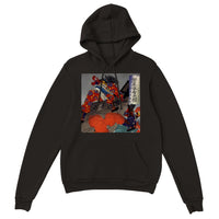 'Taira no Noritsune Duels Minamoto no Yoshitsune' by Yoshitoshi, 1886 - Hoodie