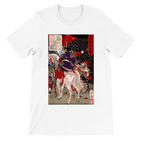 'Sakanoue Tamuramaro in a Rain of Arrows' by Yoshitoshi, 1876 - T-Shirt