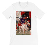 'Sakanoue Tamuramaro in a Rain of Arrows' by Yoshitoshi, 1876 - T-Shirt