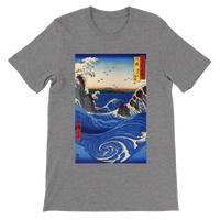 'Awa: Rough Seas At Naruto' by Hiroshige, 1855 - T-Shirt