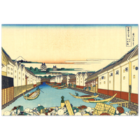 'Nihonbashi Bridge in Edo' by Hokusai, ca. 1830