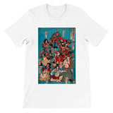 'One Hundred And Eight Heroes of the Shuihuzhuan' (Print 4) by Kuniyoshi, ca. 1830 - T-Shirt