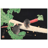 'Two Rats With A Daikon Radish And A Carrot' by Shotei, 1926