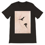 'Bats Against A Crescent Moon' by Hokusai, ca. 1830s - T-Shirt