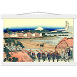 'A View of Fuji from the Pleasure District at Senju' by Hokusai, ca. 1831