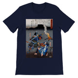 'Juro Sukenari Is Killed By Nitta Shiro Tadatsune' by Hiroshige, ca. 1845 - T-Shirt