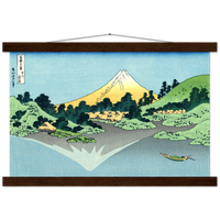 'Reflection in Lake Kawaguchi, from Misaka Pass in Kai Province' by Hokusai, ca. 1830