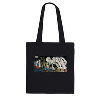 'Takiyasha the Witch and the Skeleton Spectre' (Combined Triptych) by Kuniyoshi, ca. 1844 - Tote Bag