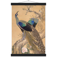 'A Pair Of Peacocks In Spring' by Imao Keinen, 1901 (short version)