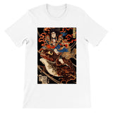 'Tenjiku Tokubei Riding His Fire Toad' by Kuniyoshi, ca. 1828 - T-Shirt