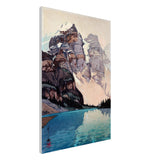 'Moraine Lake' by Yoshida Hiroshi, 1925 Canvas Print