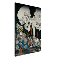 'Takiyasha the Witch and the Skeleton Spectre' (Middle Panel) by Kuniyoshi, ca. 1844 - Wall Art