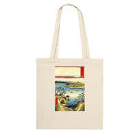 'The Tone River At Konodai' by Hiroshige, 1858 - Tote Bag