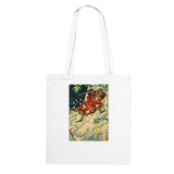 'Snow At Yoshino' by Yoshitoshi, 1867 - Tote Bag