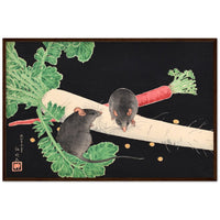 'Two Rats With A Daikon Radish And A Carrot' by Shotei, 1926