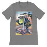 'Roben Waterfall at Mount Oyama in Sagami Province' by Hokusai, ca. 1832 - T-Shirt