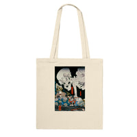 'Takiyasha the Witch and the Skeleton Spectre' (Middle Panel) by Kuniyoshi, ca. 1844 - Tote Bag