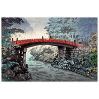 'Sacred Bridge At Nikko' by Tsuchiya Koitsu, 1939