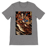 'Tenjiku Tokubei Riding His Fire Toad' by Kuniyoshi, ca. 1828 - T-Shirt