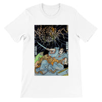 'Minamoto no Yorimitsu Is Attacked By A Demon Spider' by Kuniyoshi, ca. 1820 - T-Shirt