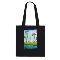 'Horikiri Iris Garden' by Hiroshige, 1857 - Tote Bag