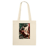 'Princess Kamigashi Attacking An Earth Spider' by Kuniyoshi, 1855 - Tote Bag