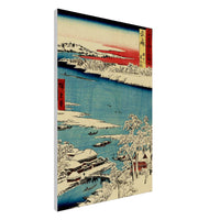 'Musashi: The Sumida River, Morning After Snow' by Hiroshige, 1853 - Wall Art