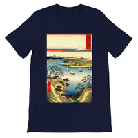 'The Tone River At Konodai' by Hiroshige, 1858 - T-Shirt