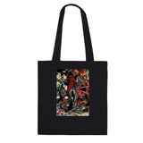 'Miyamoto Musashi Killing A Monster Bat' by Kuniyoshi, ca. 1830 - Tote Bag