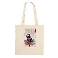 'Mase Chudayu Masaaki' by Kuniyoshi, 1847 - Tote Bag