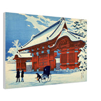 'Clear Weather After Snowfall, The Red Gate At Hongo' by Shotei, 1926