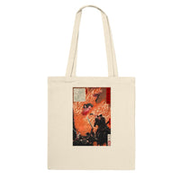 'Kamitsukeno Yatsunada Attacking Saohime's Castle' by Yoshitoshi, 1880 - Tote Bag