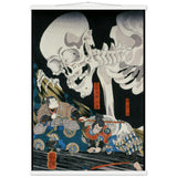 'Takiyasha the Witch and the Skeleton Spectre' (Middle Panel) by Kuniyoshi, ca. 1844 - Wall Art