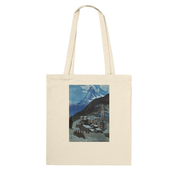'The Matterhorn At Night' by Yoshida Hiroshi, 1925 - Tote Bag