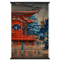 'Rain At Asakusa Kannon Temple' by Tsuchiya Koitsu, 1933