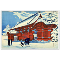 'Clear Weather After Snowfall, The Red Gate At Hongo' by Shotei, 1926