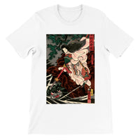 'Princess Kamigashi Attacking An Earth Spider' by Kuniyoshi, 1855 - T-Shirt