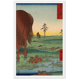 'Kogane Plain in Shimosa Province' by Hiroshige, 1858 - Wall Art