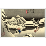 'Kanbara' by Hiroshige, ca. 1832 - Wall Art