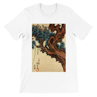 'Hawk And Nestlings In A Pine Tree' (Bottom Half) by Kuniyoshi, ca. 1840s - T-Shirts