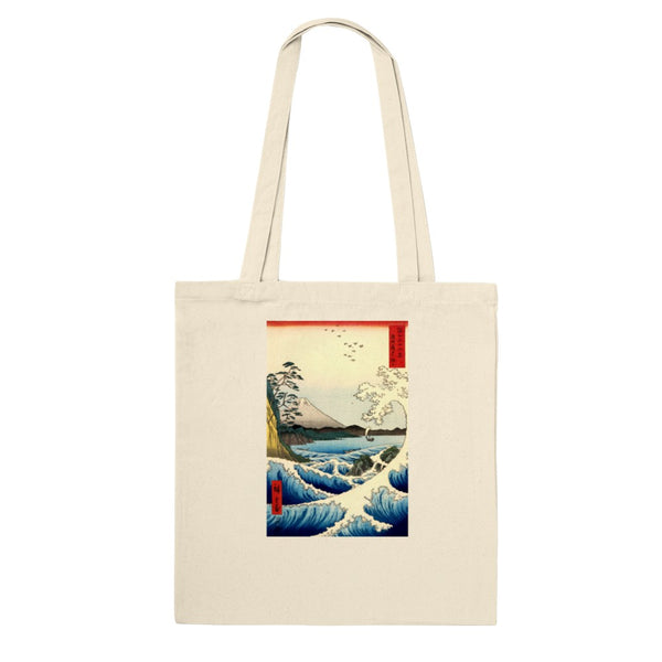 'The Sea at Satta, Suruga' Province' by Hiroshige, 1858 - Tote Bag