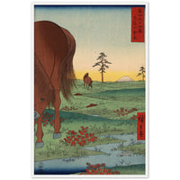 'Kogane Plain in Shimosa Province' by Hiroshige, 1858 - Wall Art