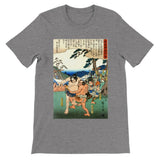 'Sumo At A Hunting Party' by Hiroshige, ca. 1845 - T-Shirt