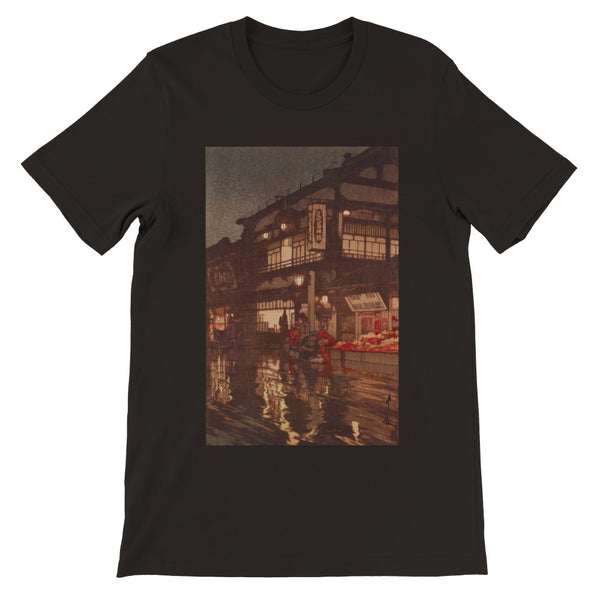 'Kagurazaka Street After A Night Rain' by Yoshida Hiroshi, 1929 - T-Shirt